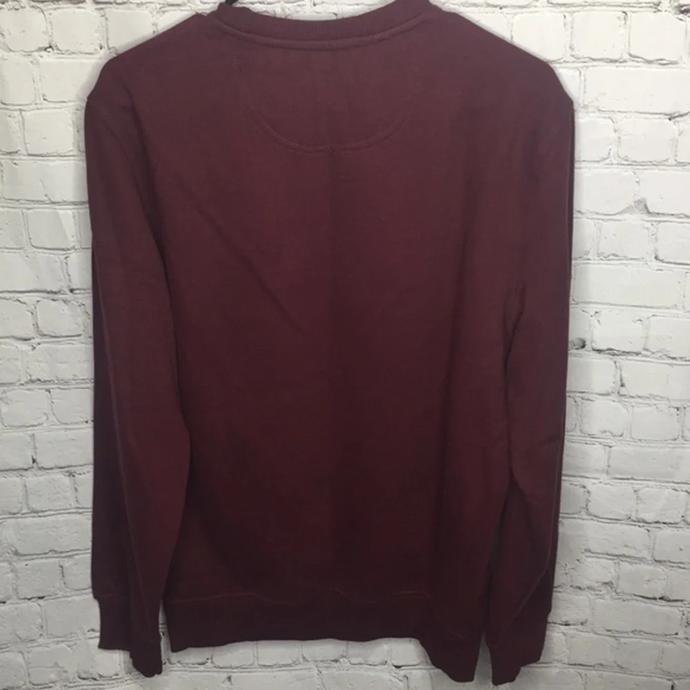 IZOD maroon varsity fleece crewneck pullover